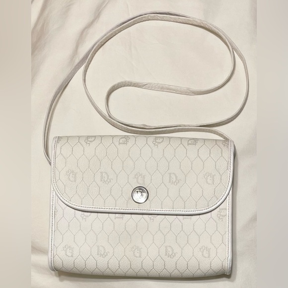 Dior Handbags - Dior White Monogram Crossbody Bag